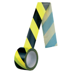Samolepící páska, protisměrná, 60 mm, žluto-černá