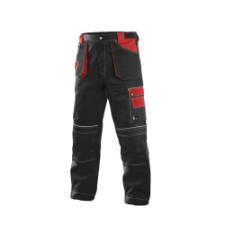 Kalhoty do pasu CXS ORION TEODOR, pánské, černo-červené