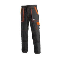 Kalhoty do pasu CXS LUXY JOSEF, pánské, černo-oranžové