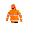 Pánská reflexní bunda LEEDS, zimní, oranžová Výs