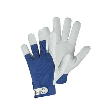 Rukavice TECHNIK A, kombinované, modro-bílé