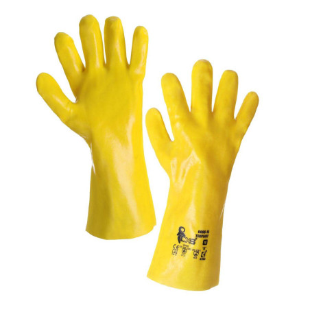 Kyselinovzdorné rukavice TEKPLAST, vel. 10